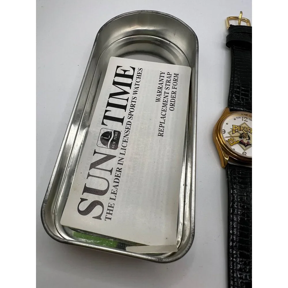 VTG Sun Glo By‎ Sun Time Illuminating Watch Pittsburg Pirates MLB - SEE PHOTOS